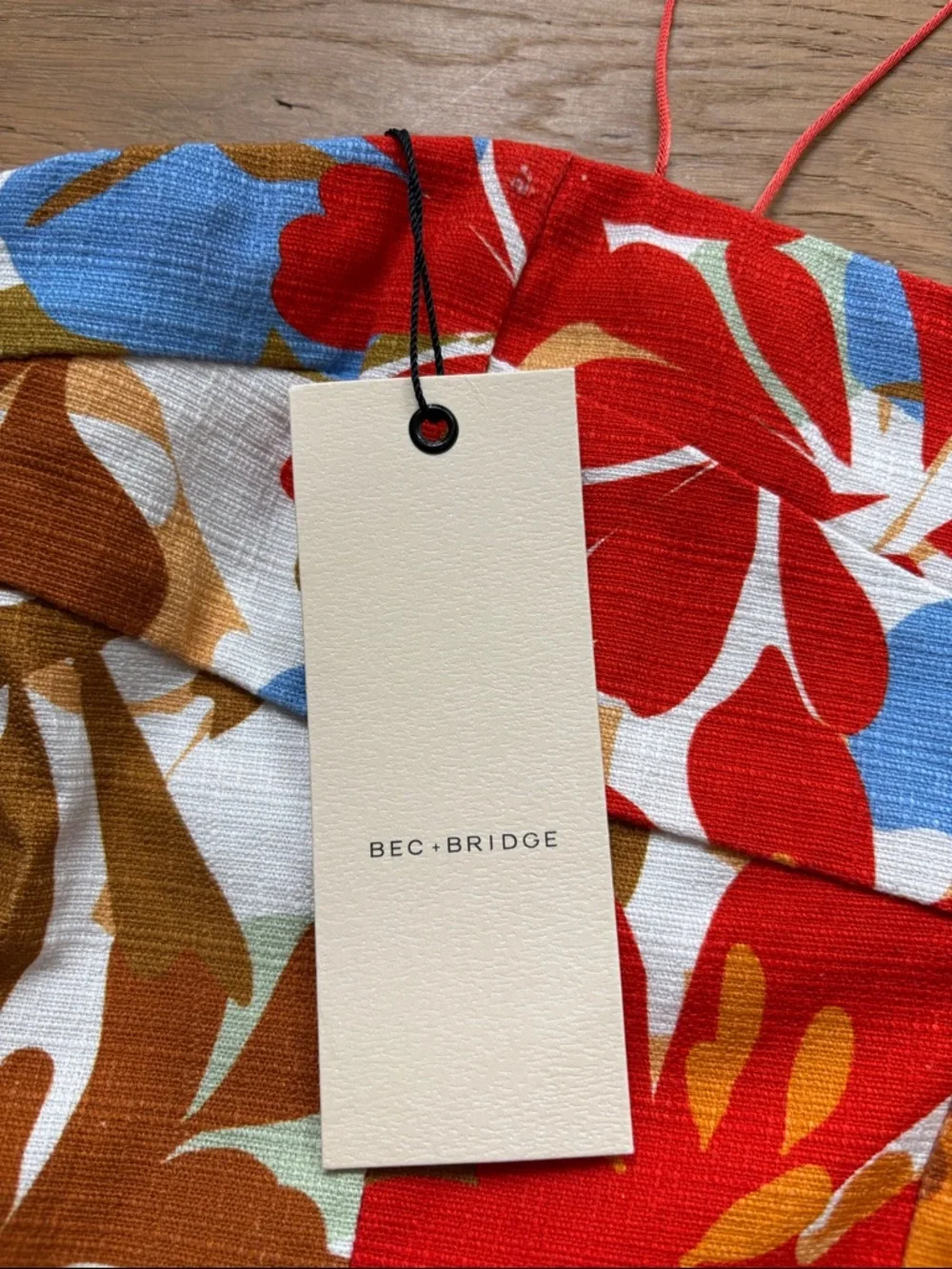 Bec & Bridge Floral Spaghetti Strap Mini Dress - size Small. NWT - Picture 2 of 3